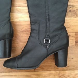Genuine Black Leather Boots